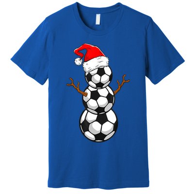 Funny Soccer Snow Boys Soccer Christmas Pajama Xmas Gift Premium T-Shirt