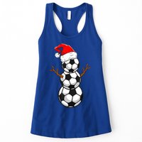 Funny Soccer Snow Boys Soccer Christmas Pajama Xmas Gift Womens Tank Top