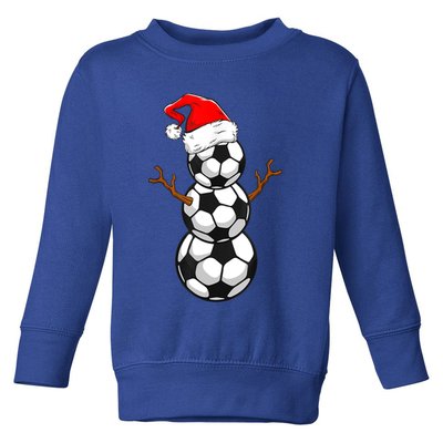 Funny Soccer Snow Boys Soccer Christmas Pajama Xmas Gift Toddler Sweatshirt