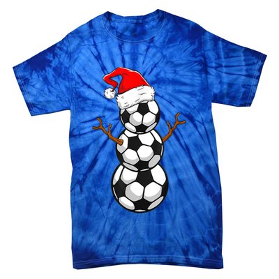 Funny Soccer Snow Boys Soccer Christmas Pajama Xmas Gift Tie-Dye T-Shirt