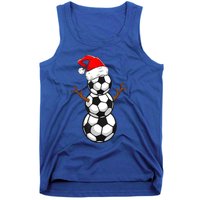 Funny Soccer Snow Boys Soccer Christmas Pajama Xmas Gift Tank Top