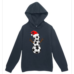 Funny Soccer Snow Boys Soccer Christmas Pajama Xmas Gift Urban Pullover Hoodie