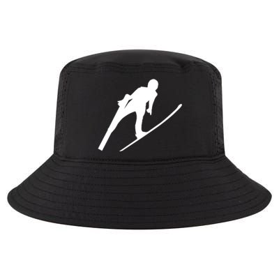 Funny Ski Skiing Lover Gift For Skiers Cool Comfort Performance Bucket Hat