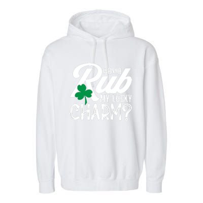 Funny Sexy St Patricks Day Clothing For Men Inappropriate Garment-Dyed Fleece Hoodie