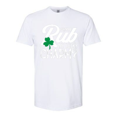 Funny Sexy St Patricks Day Clothing For Men Inappropriate Softstyle CVC T-Shirt