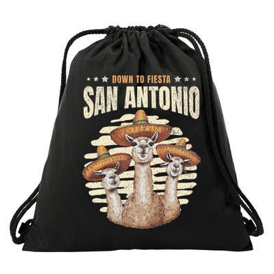 Fiesta Squad San Antonio Texas Cinco De Mayo Lets Fiesta Drawstring Bag