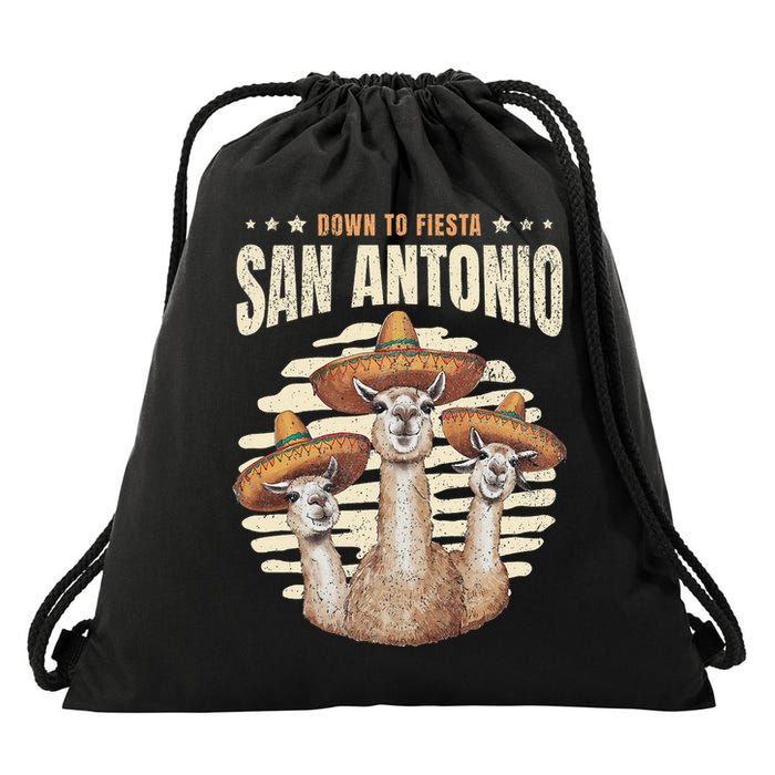 Fiesta Squad San Antonio Texas Cinco De Mayo Lets Fiesta Drawstring Bag