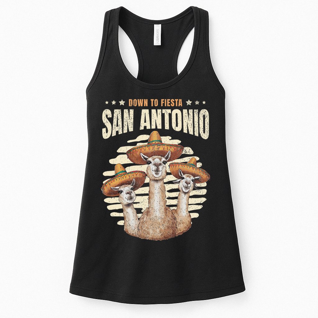 Fiesta Squad San Antonio Texas Cinco De Mayo Lets Fiesta Womens Tank Top