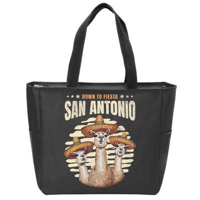 Fiesta Squad San Antonio Texas Cinco De Mayo Lets Fiesta Zip Tote Bag