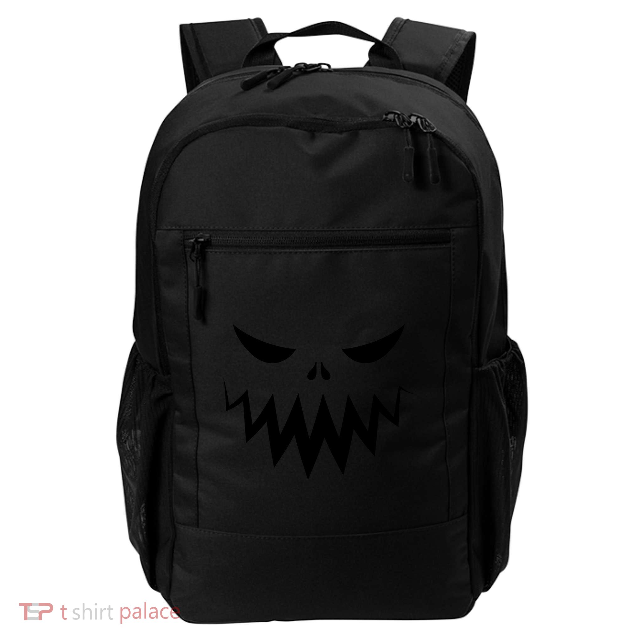 Funny Scary Smiling Face Custom Halloween Gift Backpack