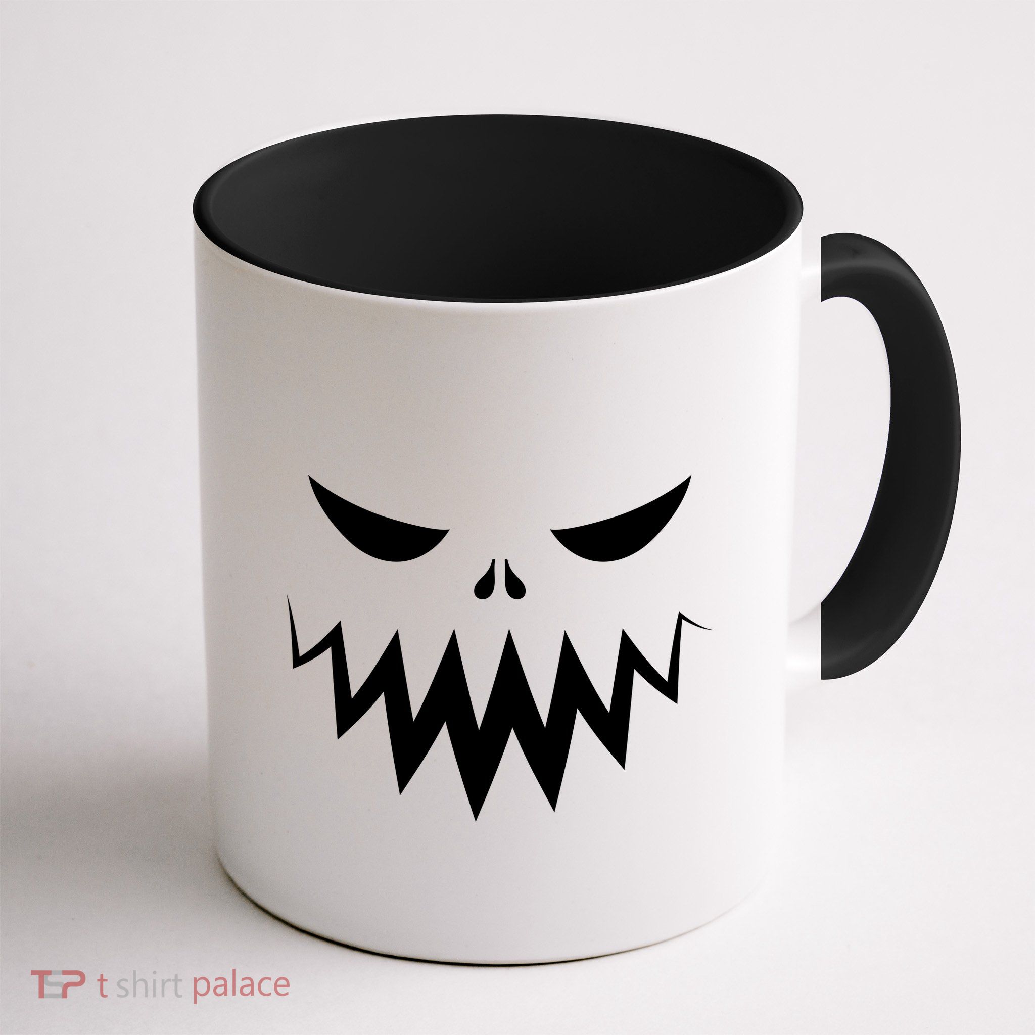 Funny Scary Smiling Face Custom Halloween Gift Mug