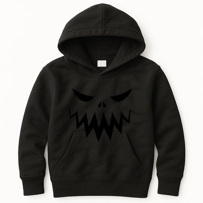 Funny Scary Smiling Face Custom Halloween Gift Kids Hoodie