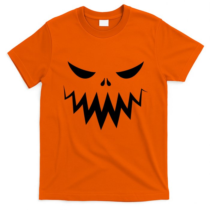 Funny Scary Smiling Face Custom Halloween Gift T-Shirt
