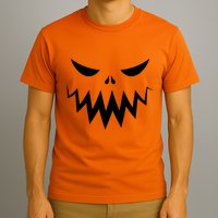 Funny Scary Smiling Face Custom Halloween Gift T-Shirt