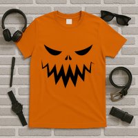 Funny Scary Smiling Face Custom Halloween Gift T-Shirt