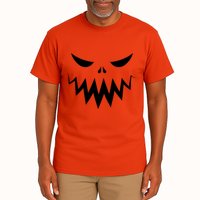 Funny Scary Smiling Face Custom Halloween Gift Tall T-Shirt