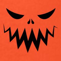 Funny Scary Smiling Face Custom Halloween Gift Tall T-Shirt