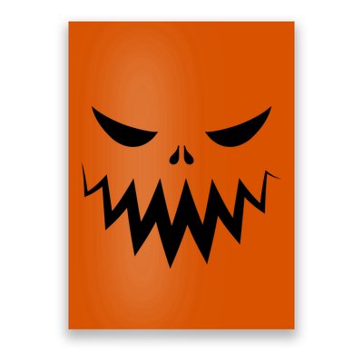 Funny Scary Smiling Face Custom Halloween Gift Poster
