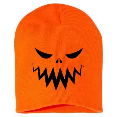 Funny Scary Smiling Face Custom Halloween Gift Short Acrylic Beanie