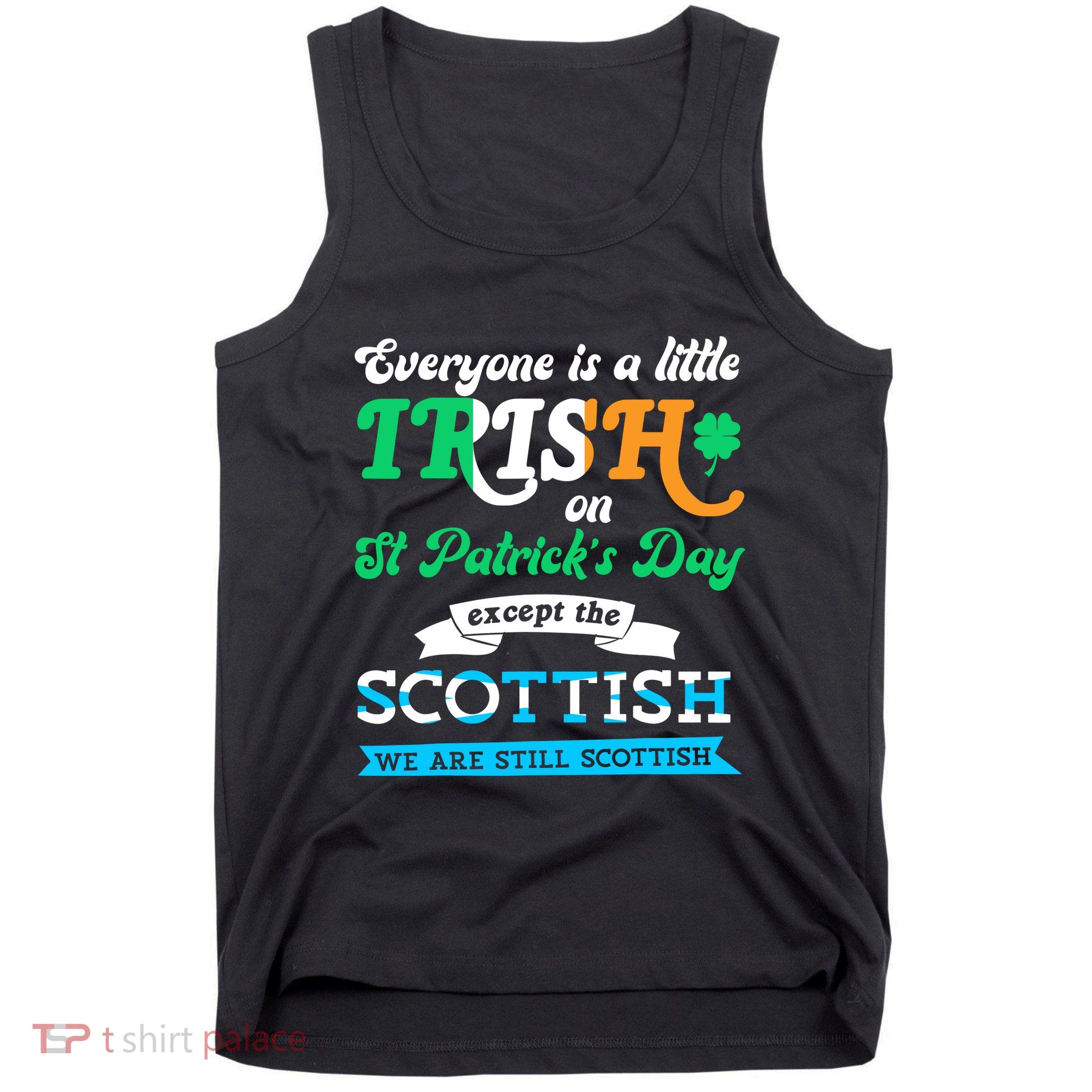 Funny Scottish St Patricks Day Scotland St Pattys Day Tank Top