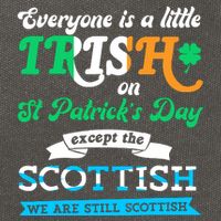 Funny Scottish St Patricks Day Scotland St Pattys Day Cotton Canvas Backpack