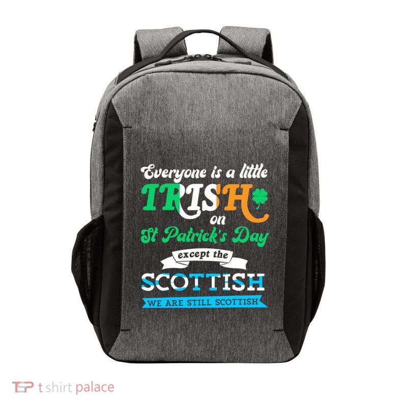 Funny Scottish St Patricks Day Scotland St Pattys Day Vector Backpack