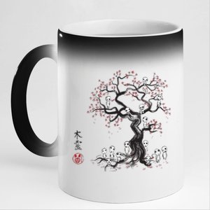 Forest Spirits Sumie 11oz Black Color Changing Mug