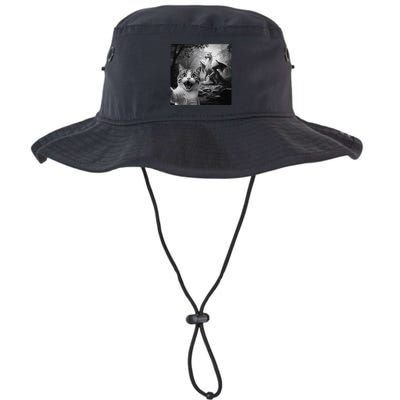 Funny Surprised Scared Cat Selfie With Dragon Bucket Hat