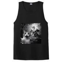 Funny Surprised Scared Cat Selfie With Dragon PosiCharge Competitor Tank