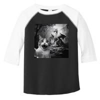 Funny Surprised Scared Cat Selfie With Dragon Toddler Fine Jersey T-Shirt
