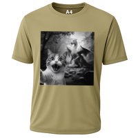 Funny Surprised Scared Cat Selfie With Dragon Performance Shirt