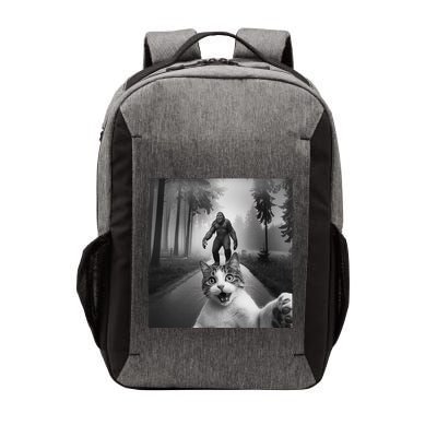 Funny Surprised Scared Cat Selfie With Sasquatsch Bigfoot Vector Backpack