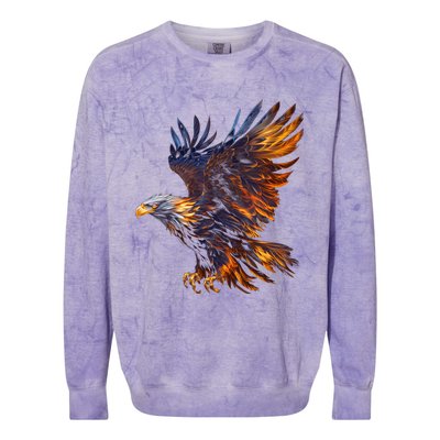 Fiery Steller's Seaeagle Graphic Colorblast Crewneck Sweatshirt