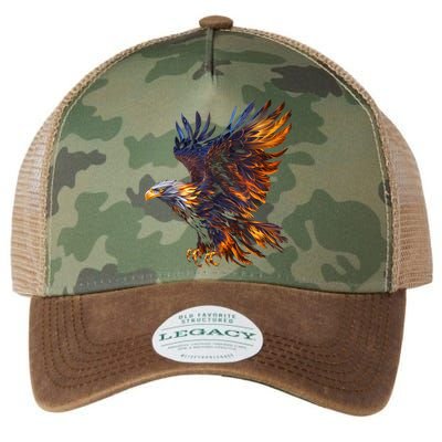 Fiery Steller's Seaeagle Graphic Legacy Tie Dye Trucker Hat