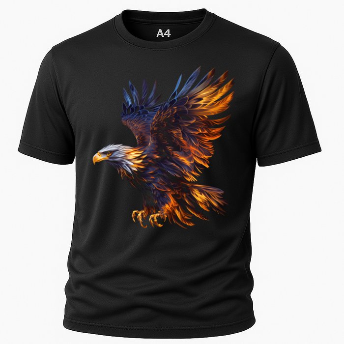 Fiery Steller's Seaeagle Graphic Cooling Performance Crew T-Shirt