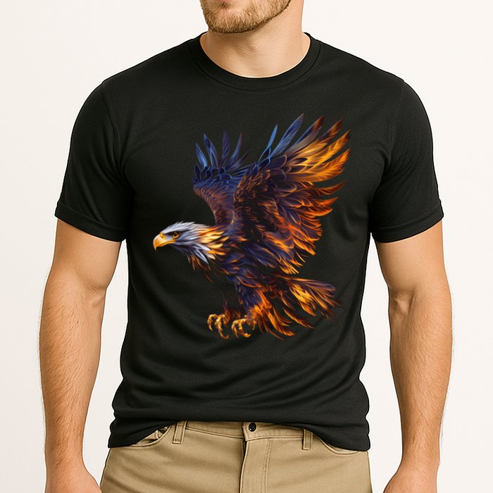 Fiery Steller's Seaeagle Graphic Cooling Performance Crew T-Shirt