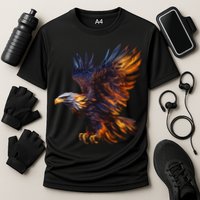 Fiery Steller's Seaeagle Graphic Cooling Performance Crew T-Shirt