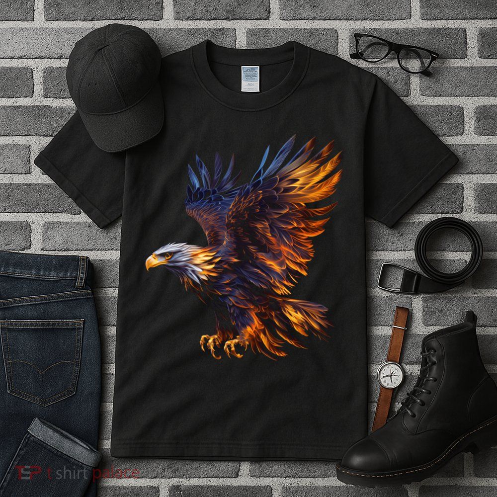Fiery Steller's Seaeagle Graphic Tall T-Shirt