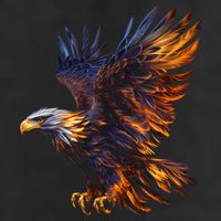 Fiery Steller's Seaeagle Graphic Adult Drive Performance Visor
