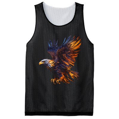 Fiery Steller's Seaeagle Graphic Mesh Reversible Basketball Jersey Tank