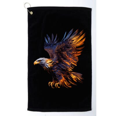 Fiery Steller's Seaeagle Graphic Platinum Collection Golf Towel