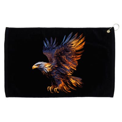 Fiery Steller's Seaeagle Graphic Grommeted Golf Towel