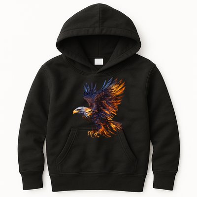 Fiery Steller's Seaeagle Graphic Kids Hoodie