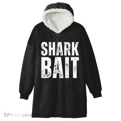Funny Shark Shark Bait Hooded Wearable Blanket