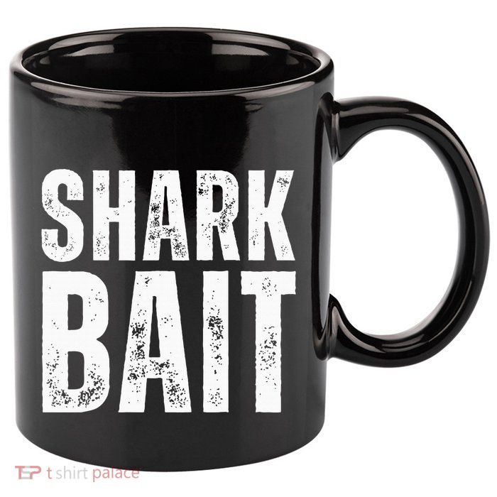 Funny Shark Shark Bait 11oz C Handle Ceramic Mug