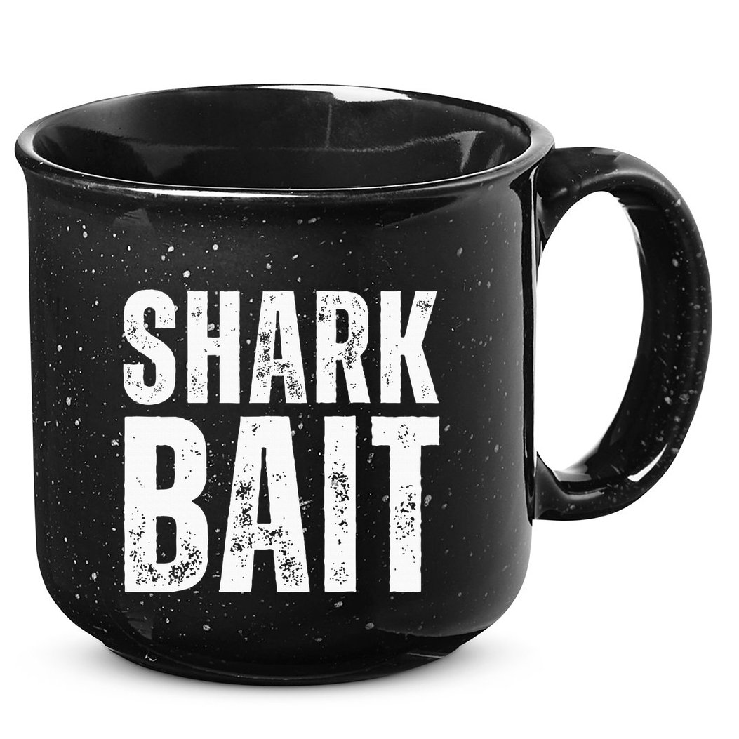 Funny Shark Shark Bait 15oz Campfire Ceramic Mug