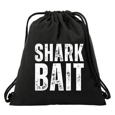 Funny Shark Shark Bait Drawstring Bag