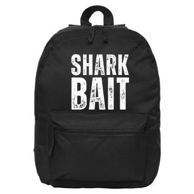Funny Shark Shark Bait 16 in Basic Backpack