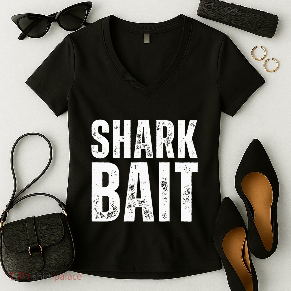 Funny Shark Shark Bait Women's V-Neck T-Shirt