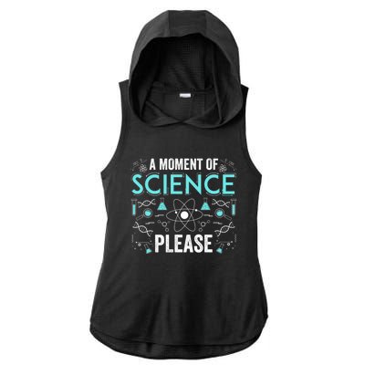 Funny Scientist Science Chemistry Physics Lover Geek Nerd Cool Gift Ladies PosiCharge Tri-Blend Wicking Draft Hoodie Tank